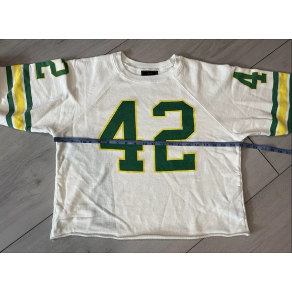 NWOT Free People Retro Brand Varsity Sweatshirt - Picture 8 of 12